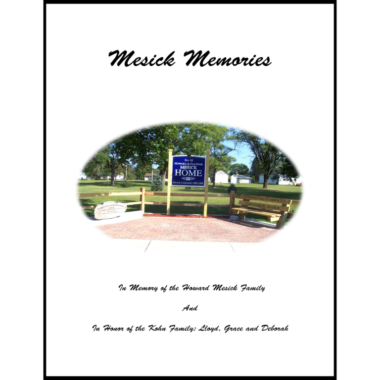 Mesick Memories Mesick Historical Museum